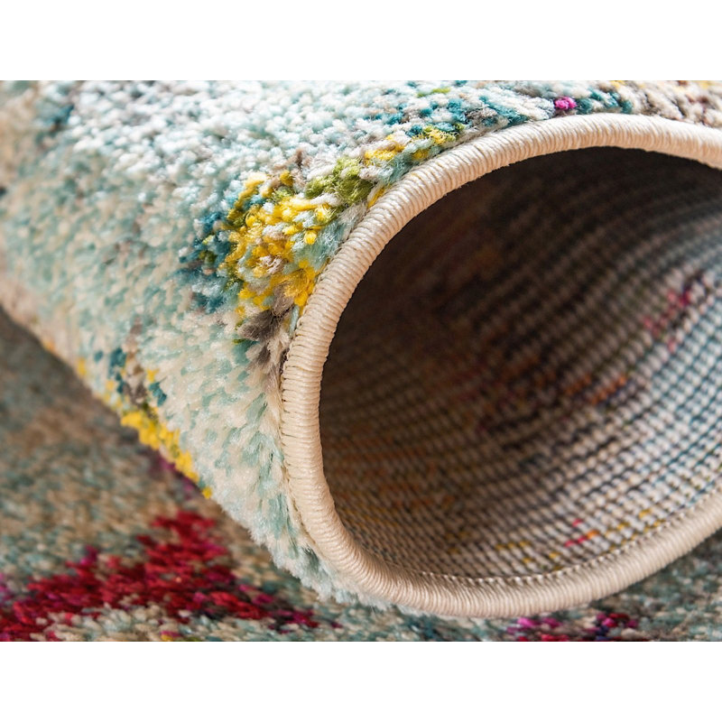 Abstract Indoor Rug, Rectangle 7' x 10'