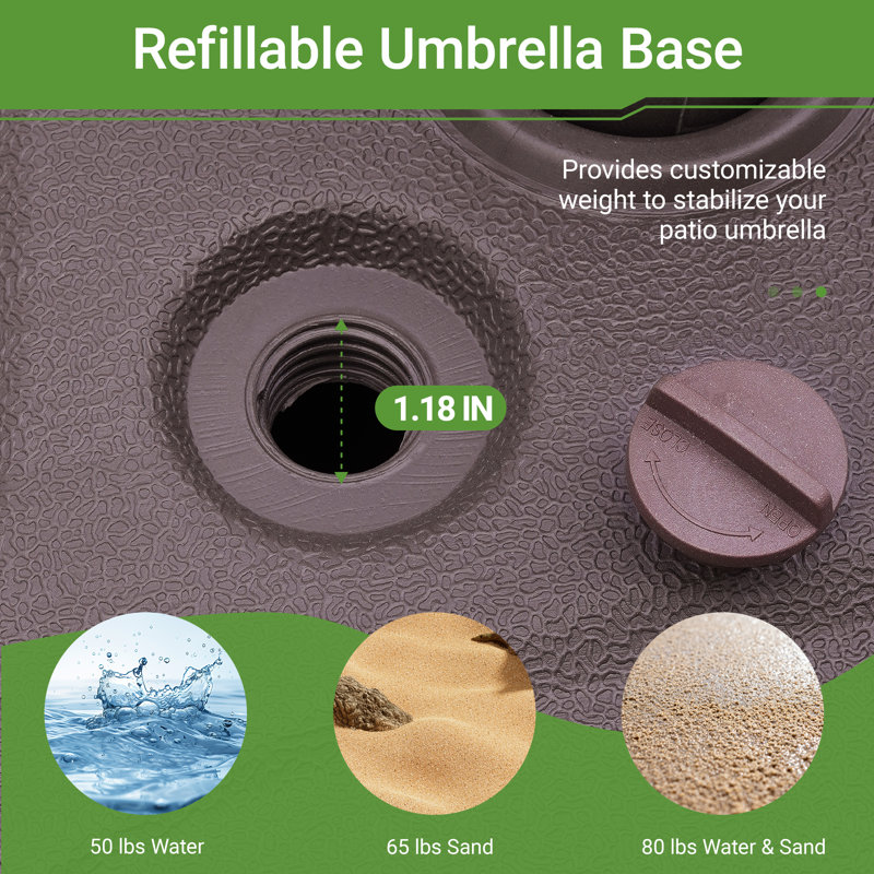 Base de parasol 80 lb