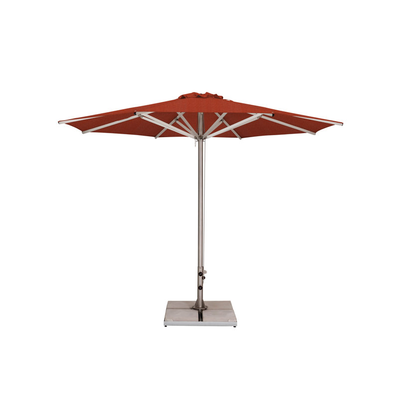 Storm 11.5' Round Umbrella, Paver Frame, Natural