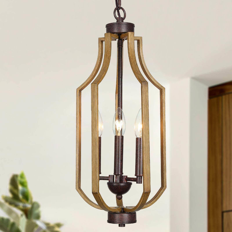 Lustre géométrique unique à 3 lumières Ifor