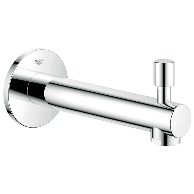 Concetto™ Single Handle Wall Mounted Tub Spout Trim with Diverter, StarLight Chrome