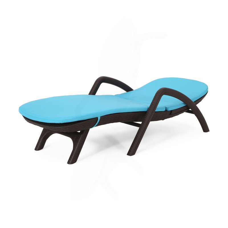 FAUTEUIL DE CHAISE MIKAEL AVEC COUSSIN, Bleu