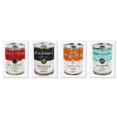 Luxury Chic " Priceless Rockstud Fashion Soup Set, Luxury Chic Soup Modern White " 4 - Pieces