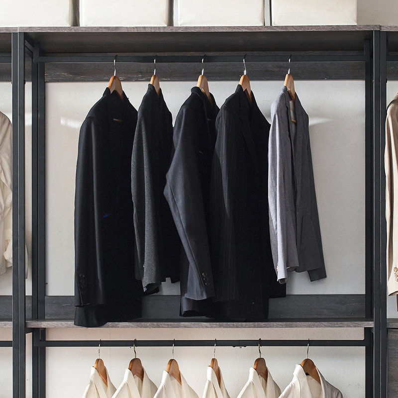 Powder Coated Walk-In Closet: Modular, Construction Closet With Extra Deep Drawers: Efficient Storage Solution