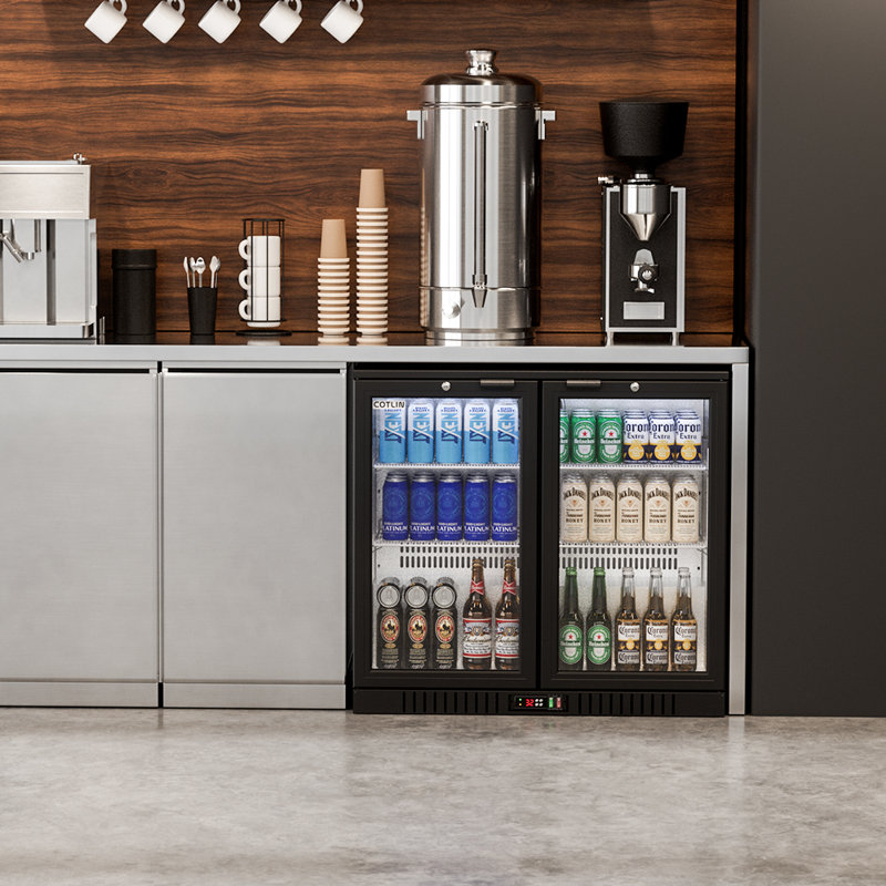 Réfrigérateur et refroidisseur à boissons COTLIN l 7,4 pi cubes - Capacité de 192 canettes avec porte en verre