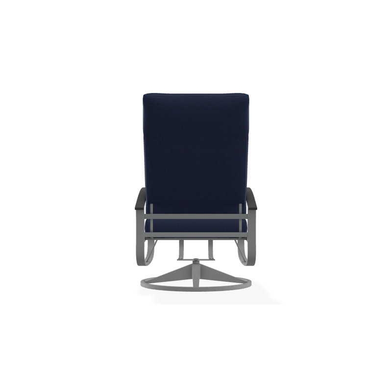 Belle Isle Outdoor Rocker Chair, Blend Indigo, Classic Graphite P30, Textured Graphite