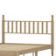 Grand lit plateforme en bois avec tête de lit en forme de gourde, lit plateforme de style rétro avec support à lattes en bois, naturel