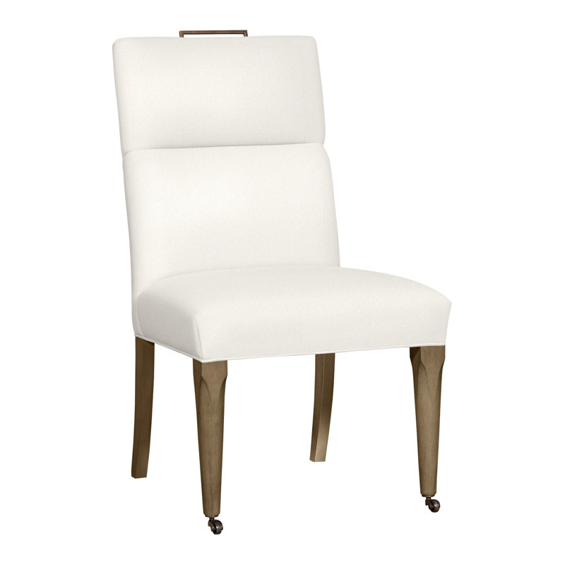 Thom Filicia Home 40.5" Upholstered Back Side Chair, Hampton, Kennelly Snow