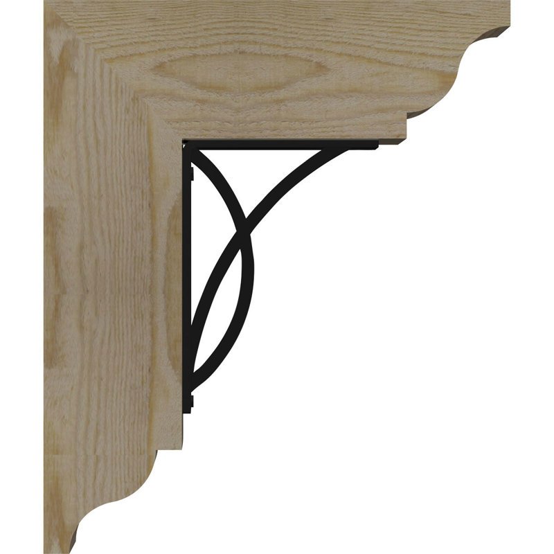 Support de fer triple 4 po Miller, H 23 po x P 20 po, Sapin de Douglas l 3 1/2 po x T 4 po (lisse)