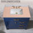 36'' Engineered Stone Single Bathroom Vanity Top with Sink – For Vanity Replacement, No Cabinet