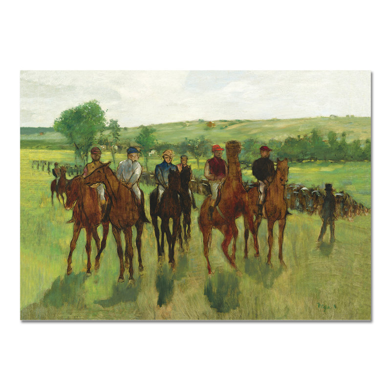 I cavallerizzi by Edgar Degas - Rectangle Print, 100cm H x 70cm W