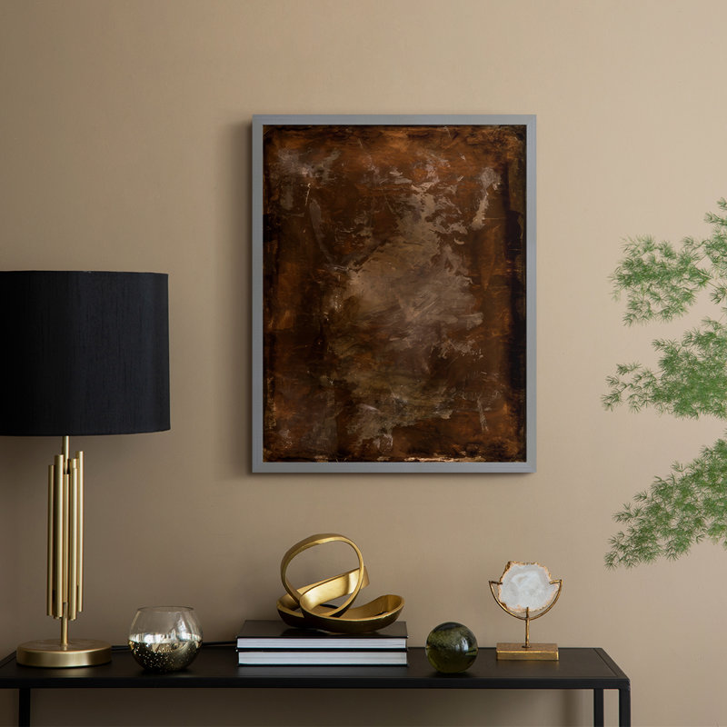 Rusty Steel II, reproduction encadrée - bois massif