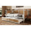 Lit de jour simple en rotin de style traditionnel avec lit gigogne simple pour un espace limité, chambre d'amis, aucun sommier nécessaire, blanc antique-1299662579-1299662576