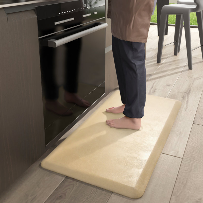 Tapis anti-fatigue Jahzlynn, Beige, Rectangle 1 pi 8 po x 2 pi 8 po