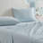 Martha Stewart Stripe Cotton Percale Blue Sheet Set-116668764-115629657