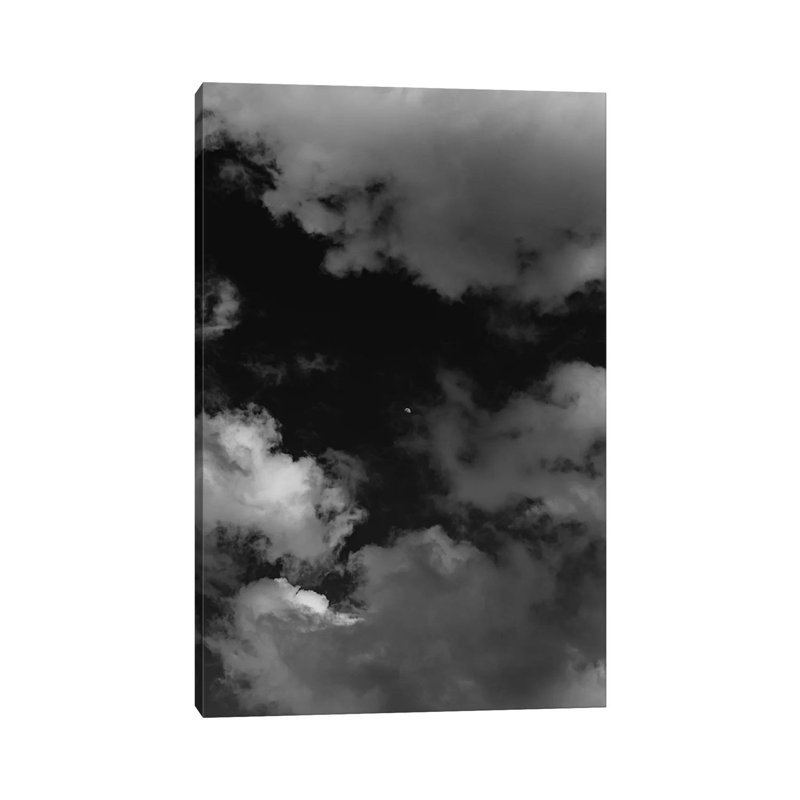 Italian Monochrome Moon 1 Piece Wall Art on Canvas, 45.72cm H x 30.48cm W x 1.91cm D, Wrapped Canvas