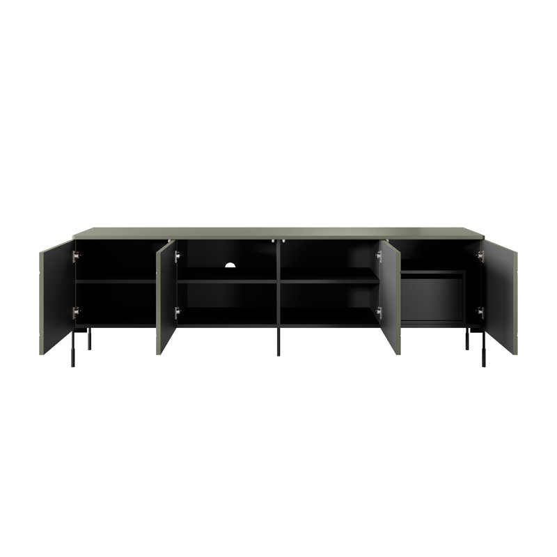 Mersed Unfinished TV Stand for TVs up to 55", Olive