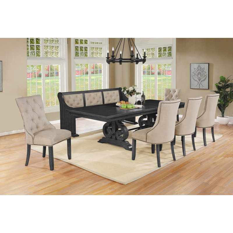 Himmelmann Extendable Trestle Dining Set, Beige