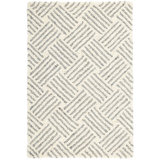 Layers Grey Hand Hooked Wool Rug