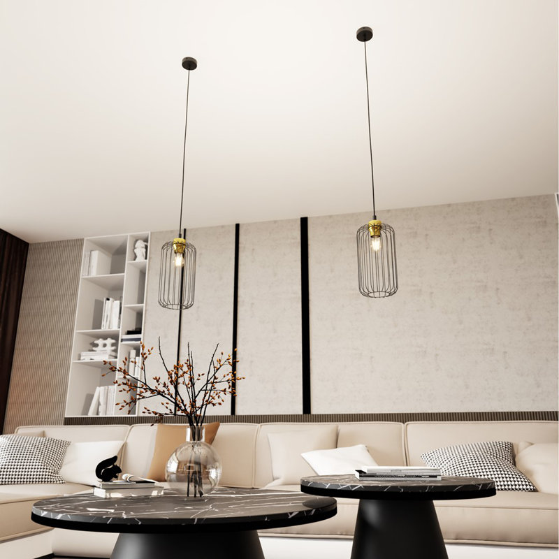 Aginah 1 - Light Pendant, Matte Black/Gold