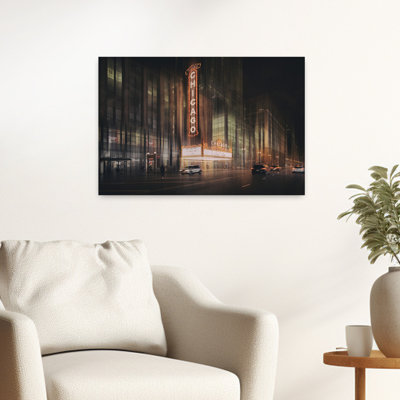 Together Live Abstract Contemporary Architecture City Wall Art 1 Piece Wrapped Canvas Wall Art