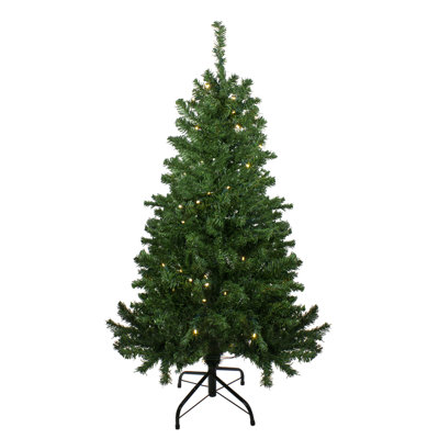 Arbre de Noël artificiel pin classique mixte 4 pi avec lumières DEL claires et chaudes