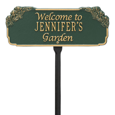 Welcome Personalized Garden Sign