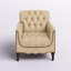 Fauteuil en cuir capitonné Annja-87636158