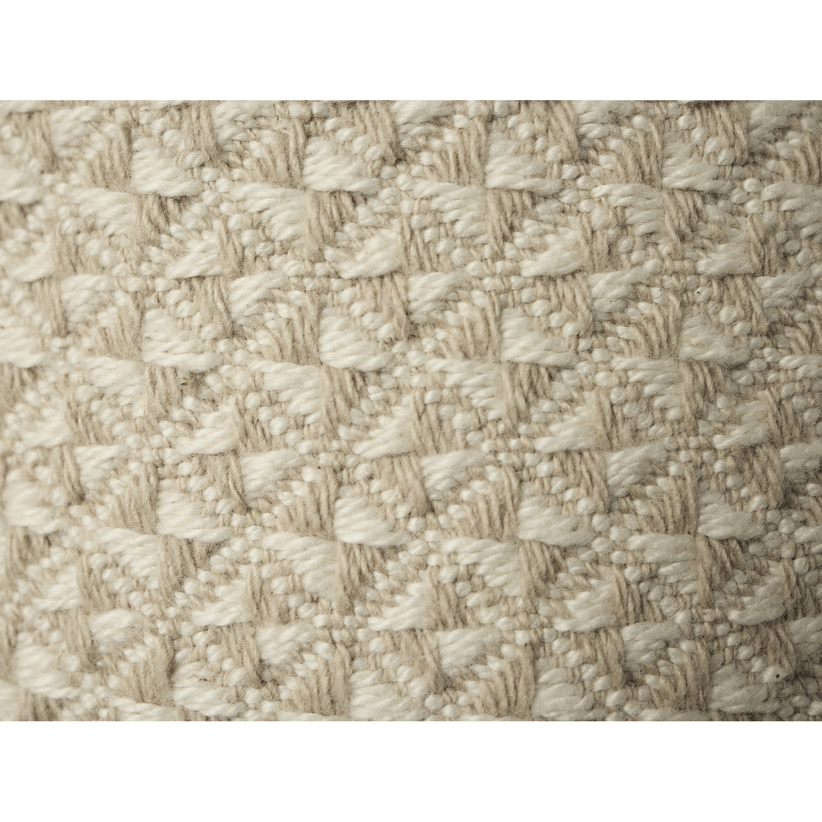 Cotton Honeycomb / Waffle Throw Blanket, 66" W x 90" L, Undyed Oyster
