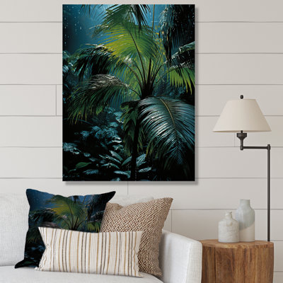 «Evening Swaying Palms Serenade», reproduction sur toile