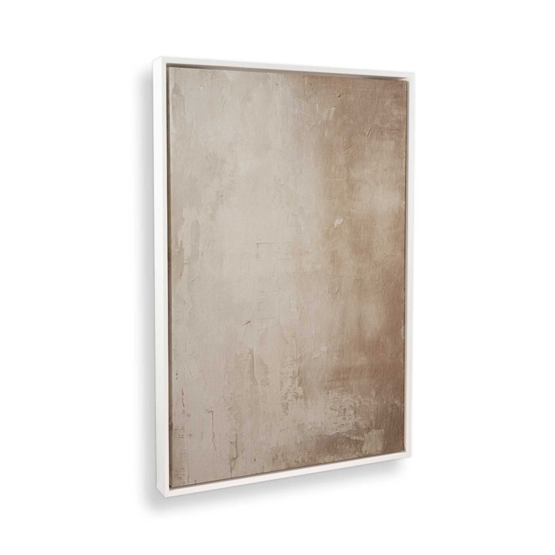 Impression sur toile Fresco's Silent Tale II, H 18,75 po x l 12,75 po x P 1,75 po, Cadre flottant blanc opaque