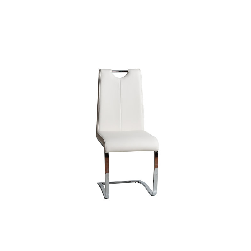 Mattapoisett 48cm H Upholstered Cantilever Chair, White