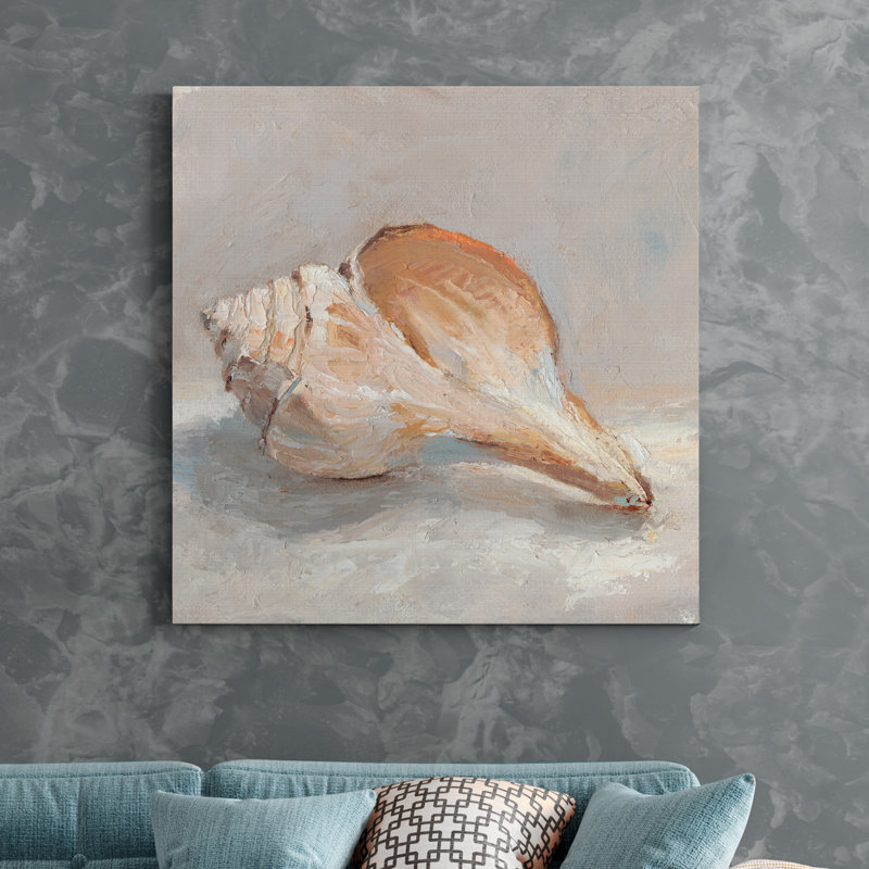 «Impressionist Shell Study III», reproduction d'art sur toile tendue, H 10 po x l 10 po x P 1,5 po
