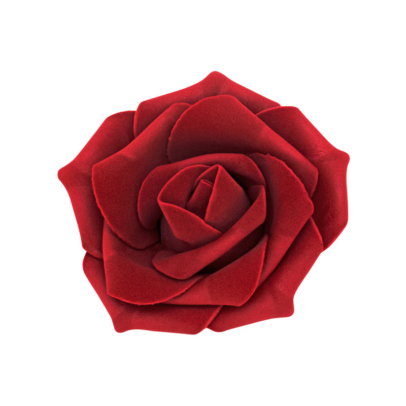 Roses mousse, Bourgogne, H 3 po x l 3 po x P 3 po