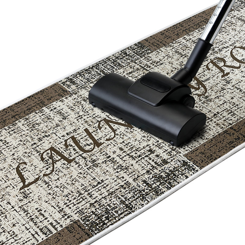 Tapis de cuisine Ananya, Brun / blanc