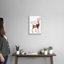 «Season's Greetings Deer», reproduction d'art textuel sur toile-370937647-370937644