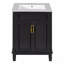 Meuble-lavabo de salle de bain avec lavabo supérieur, armoire de rangement moderne, 2 portes à fermeture douce, tablette réglable-495055268