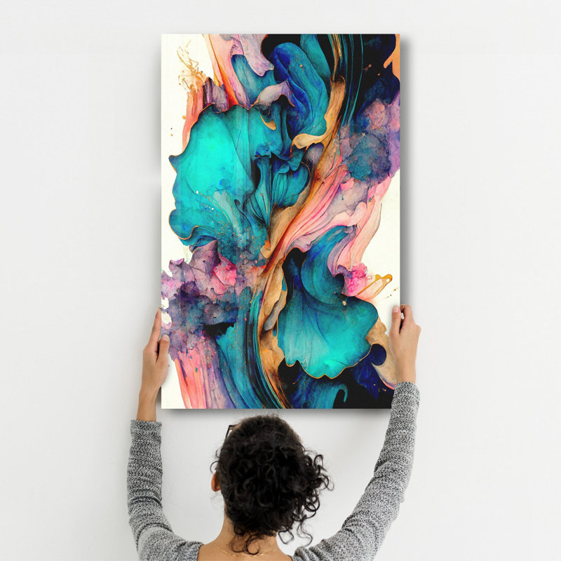 Élégante peinture murale en verre trempé de 13,8 po x 21,7 po | 100% verre trempé, épaisseur: 0,16 pouce | Imprimé UV pour des couleurs éclatantes | Parfait pour la décoration intérieure, le salon et les espaces de bureau