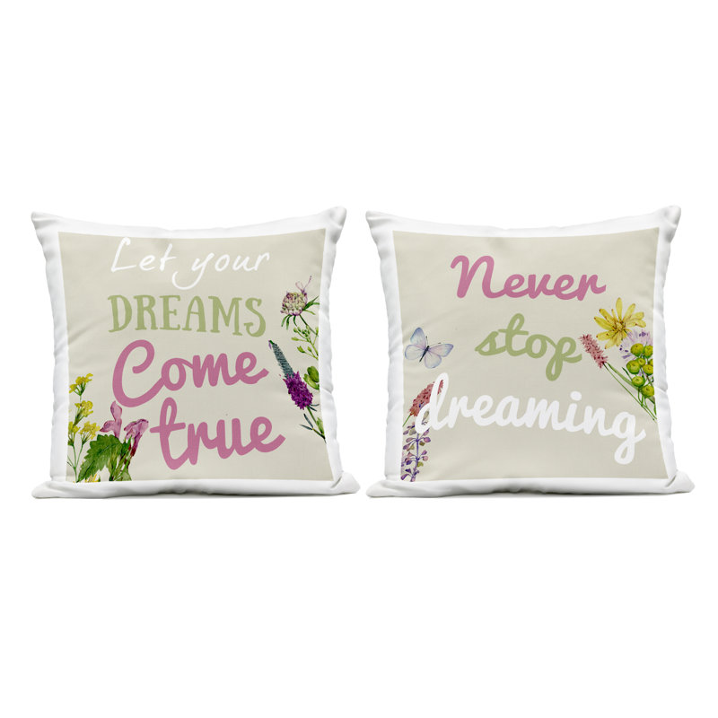 Ensemble de 2 coussins d'extérieur charmants Dream Inspirations Design par Kim Allen