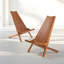 Jahzelle Eucalyptus Wood Folding Adirondack Chair Weather Resistant No Assembly-93547642