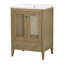 Meuble-lavabo en rotin naturel 24 po avec lavabo