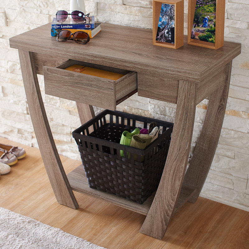 Manorville 91.44cm Console Table, Light Oak