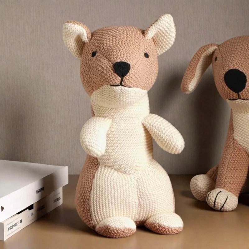 Peluche douce faite à la main en coton pour enfants