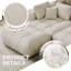 Canapé modulaire modulaire, siège à combinaison profonde surdimensionné, housses de coussin amovibles et lavables, tissu en lin, rembourrage en duvet-1364332669