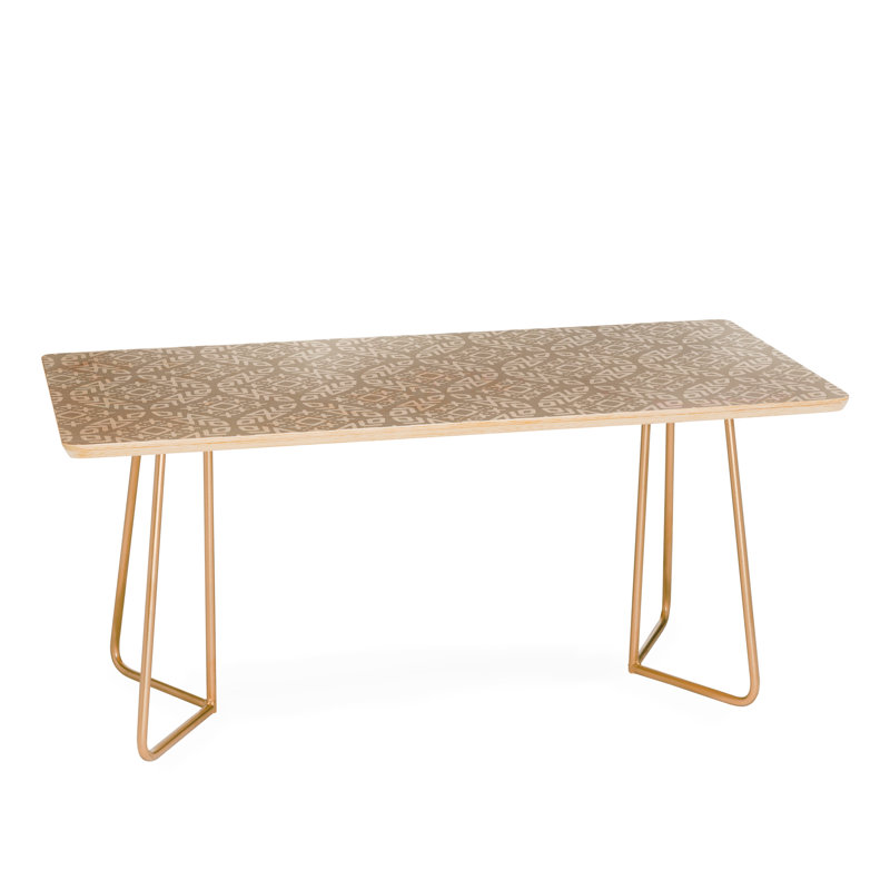 Solid Wood Top Coffee Table