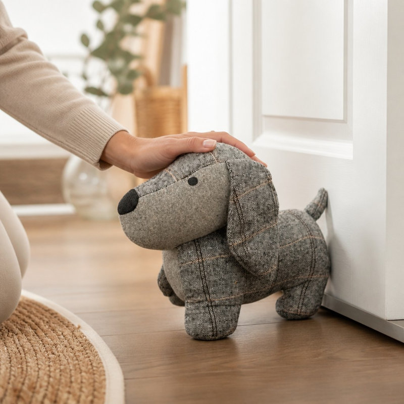Fabric Dog Doorstop