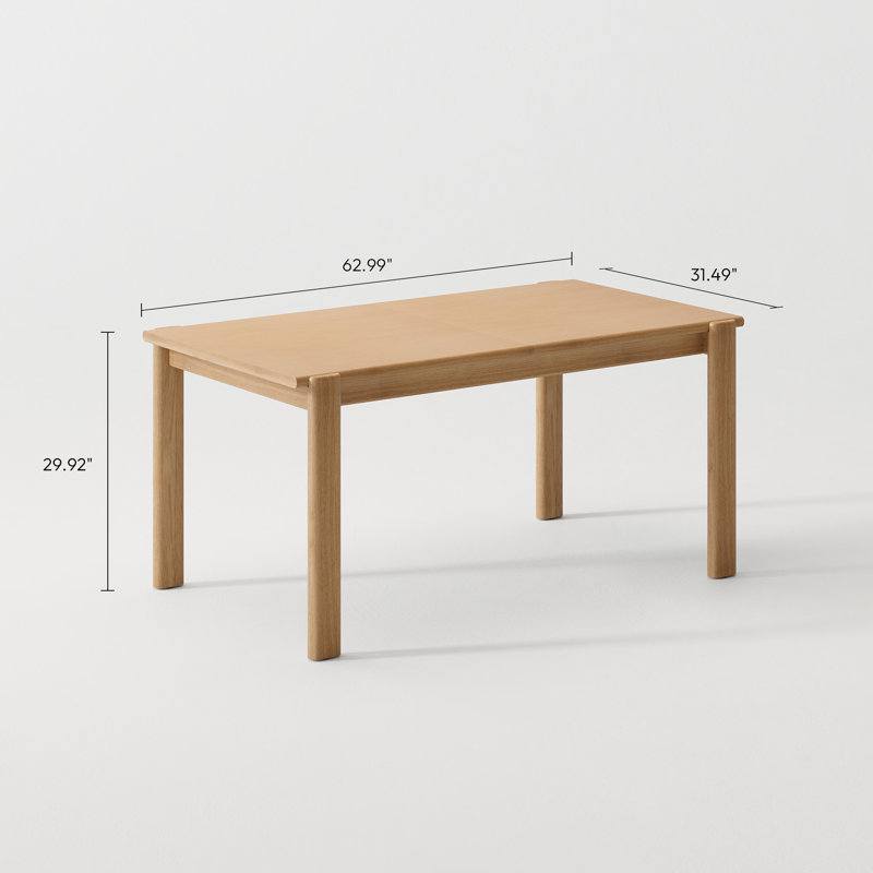 Table de salle à manger extensible Bennington, H 29,92 po x l 62,99 po x P 31,49 po