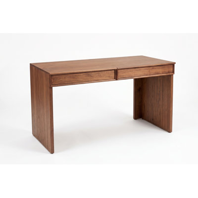 Cooper 55" Natural Walnut Writing Desk