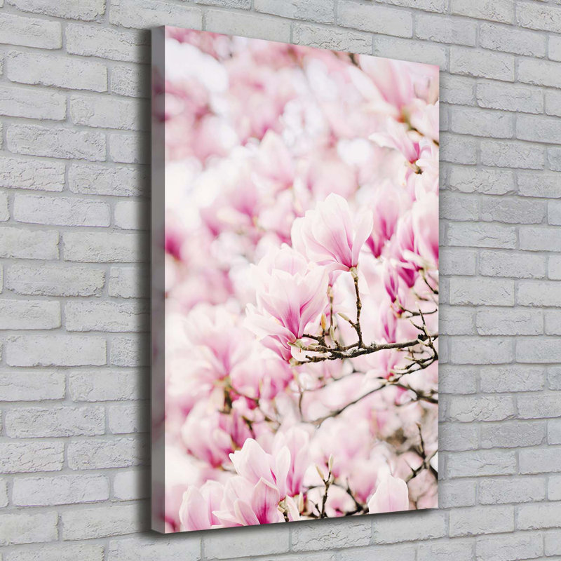 Magnolia Flowers - Wrapped Canvas Print