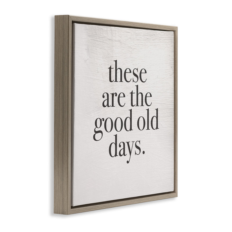 Good Old Days Family Design, 25" H x 25" W, Montalcino Elm Floater Frame